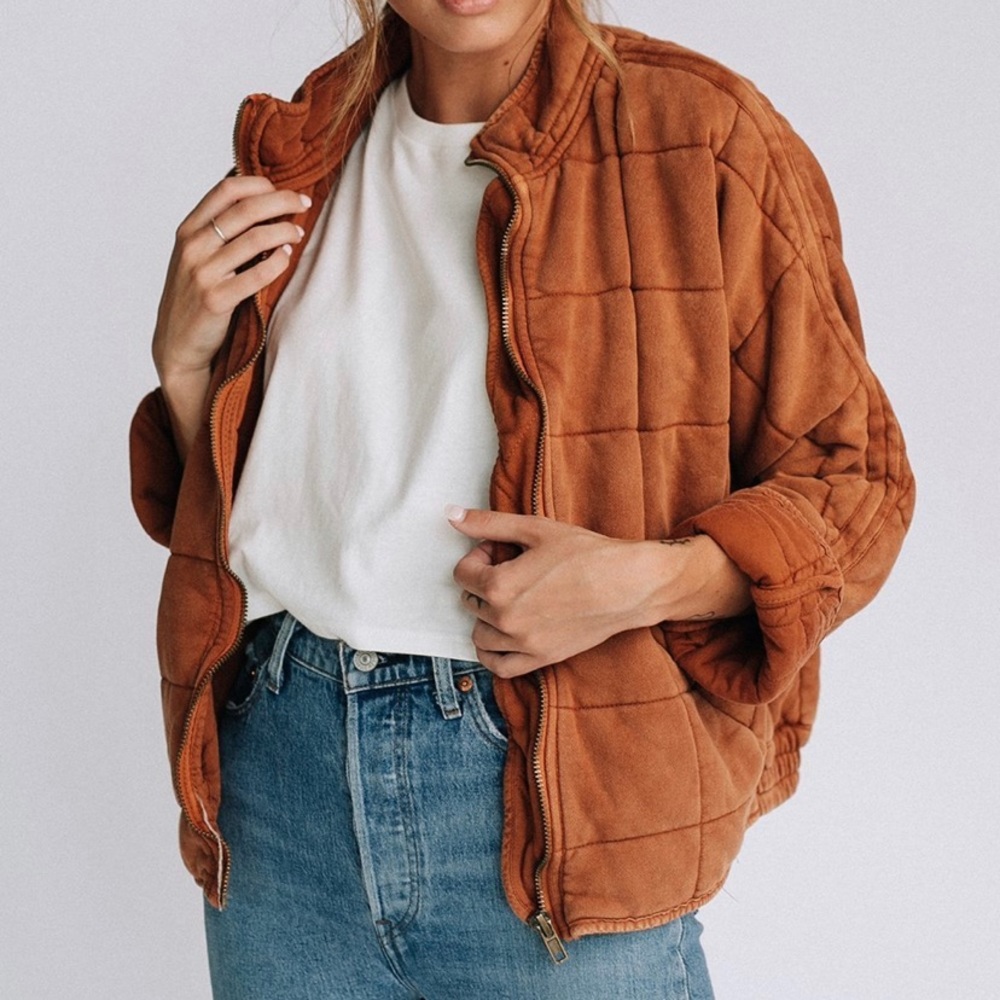 ISO free people dolman quilted jacket size s